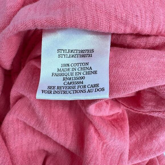 Altar'd State Sugar Coral Plunge V Neck Sleeveless Top with Tie Front S‎ XS - Picture 5 of 6